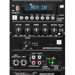 PORT8UHF-MKII Ibiza batériová reprosústava