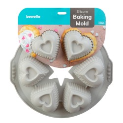 Forma na pečenie srdiečok BEWELLO 57535G