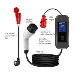 IMMAX NSE003 Cestovná nabíjacia stanica EV/PHEV AC typ 2 22kW WiFi Tuya