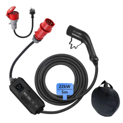 IMMAX NSE003 Cestovná nabíjacia stanica EV/PHEV AC typ 2 22kW WiFi Tuya