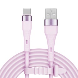 Kábel KRUGER & MATZ KM1268-1P Basic USB/USB-C 1m Pink