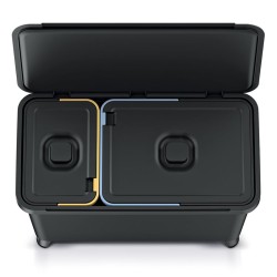 Kôš odpadkový SYSTEMA čierny 1x10l+1x23l