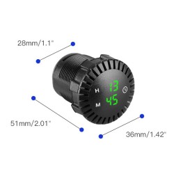 Palubné LED hodiny 12-24V STU 34671