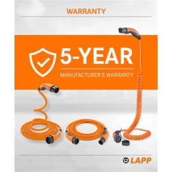 Kábel nabíjací LAPP 75745 typ 2 22kW 32A 3 fáza 3m pre elektromobil