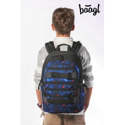 Batoh školský BAAGL Skate Indigo