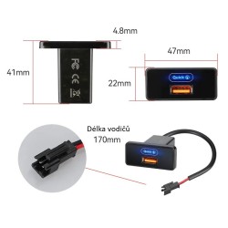 Nabíjačka USB STU 34716 do panelu
