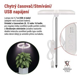 Rastúca lampa EMOS Z7902 Grow 8W