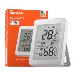 Inteligentný senzor teploty a vlhkosti SONOFF AirGuard TH SNZB-02DR2 Zigbee