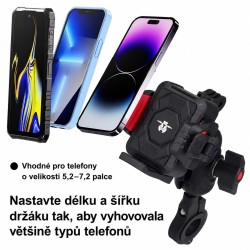 Univerzálny držiak na telefón na bicykel/motocykel CARCLEVER r18