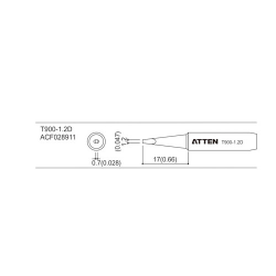 Hrot T900-1.2D Chisel Tip