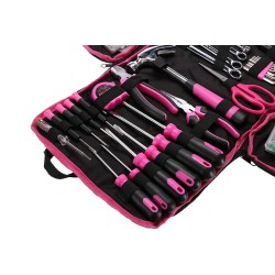 Sada náradia SIXTOL SX3021 HOME PINK BAG 120ks