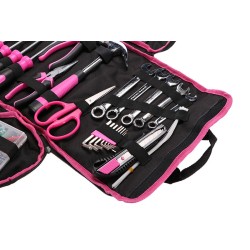 Sada náradia SIXTOL SX3021 HOME PINK BAG 120ks