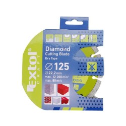 Kotúč diamantový rezný segmentový 115mm EXTOL CRAFT 108811