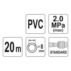 Hadica vzduchová PVC YATO YT-24221 20m
