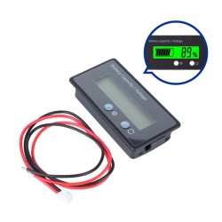 Voltmeter a indikátor kapacity batérie 12-84V Zelená