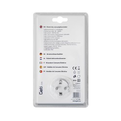 Digitálny merač spotreby elektrické energie GETI PM05 so SCHUKO zásuvkou