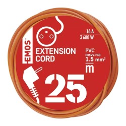 Predlžovací kábel 25m EMOS P01125