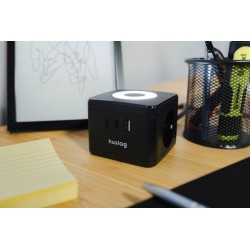 Predlžovací kábel HUSLOG Smart Black 1,4m