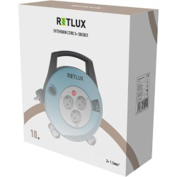 Predlžovací kábel na bubne - 3 zásuvky 10 m RETLUX RPC 54