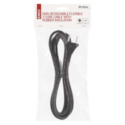 Flexo šnúra gumená 2x1,0mm2 3m čierna EMOS S03030