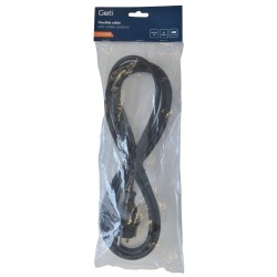 Flexo šnúra gumená 3x1,0mm2 3m čierna GETI