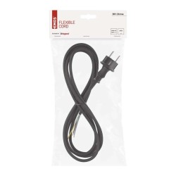 Flexo šnúra guma/neoprén 3x1,0mm2 3m čierna EMOS S03130N