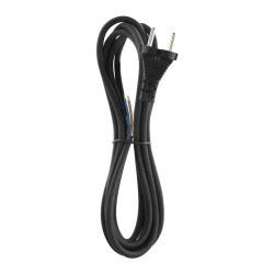 Flexo šnúra guma/neoprén 2x1,0mm2 3m čierna EMOS S03030N