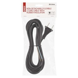 Flexo šnúra gumená 2x1,5mm2 5m čierna EMOS S03350