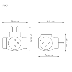 Zásuvka DPM P901W