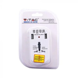 Adaptér cestovný V-TAC 8704 univerzálny