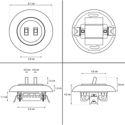 Prepínač DPM LOFT LF0021W