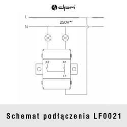 Prepínač DPM LOFT LF0021W