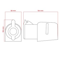Zásuvka DPM 5p 16A 400V IP44 WS-GS-5-16A