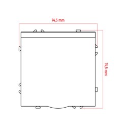 Zásuvka DPM MOXY MOX1013W, biela