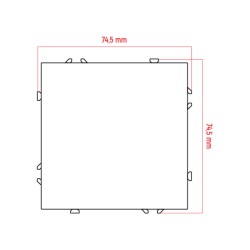 Zvonkový spínač DPM MOXY MOX1020W biely