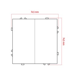Vypínač DPM MOXY MOX1008W biely