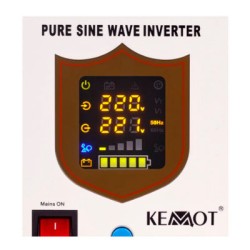 Zdroj záložný KEMOT PROsinus-500 12V 230V 500VA 300W Black