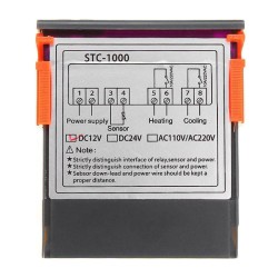 Digitálny termostat STC-1000, rozsah -50~99°C, napájanie 24VDC