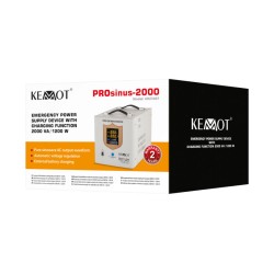 Zdroj záložný KEMOT PROsinus-2000 12V 230V 2000VA 1200W White