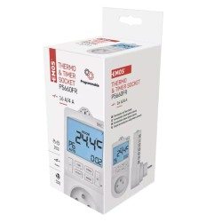 Termostat EMOS P5660FR zásuvkový s funkciou digitálneho časovača 2v1
