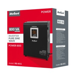 Zdroj záložný REBEL POWER-800 12V 230V 800VA 500W Black nástenný