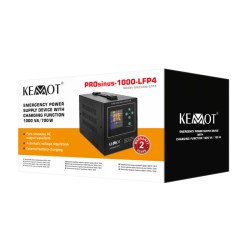 Zdroj záložný KEMOT PROsinus-1000-LFP4 12V 230V 1000VA 700W Black