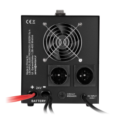 Zdroj záložný KEMOT PROsinus-2600/24-LFP4 24V 230V 2600VA 1800W Black URZ3429-LFP4