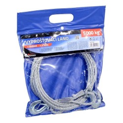 Lano vyslobodzovacie 5000kg s karabínami COMPASS 01240