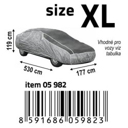 Plachta na auto ochranná, proti kroupám XL 530×177×119cm