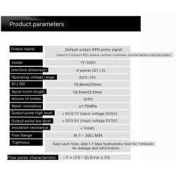Prietokomer YF-S201 1/2" 1-30l/min pre Arduino