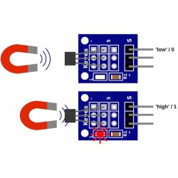 Hallov snímač - modul KY-003