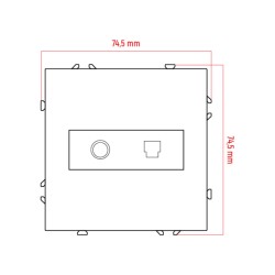Počítačová zásuvka DPM MOXY MOX1033W