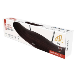 Izbová anténa EMOS CITY WOOD-C500, DVB-T2, DAB, FM, filtr LTE/4G/5G