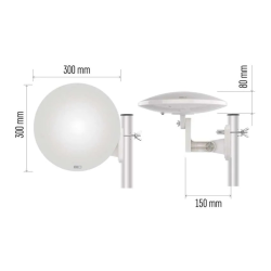 Anténa univerzálna EMOS VILLAGE MOON-V900, DVB-T2, FM, DAB, filter LTE/4G/5G